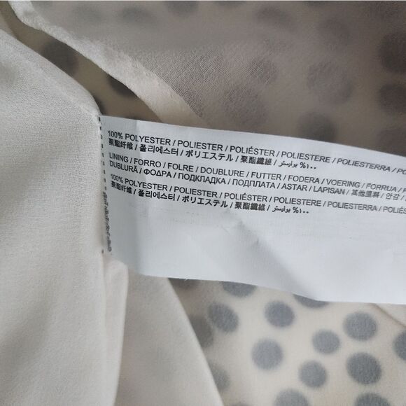 Mango MNG Polka-dot midi ruffle dress peaseant contemporary classic - Picture 9 of 14